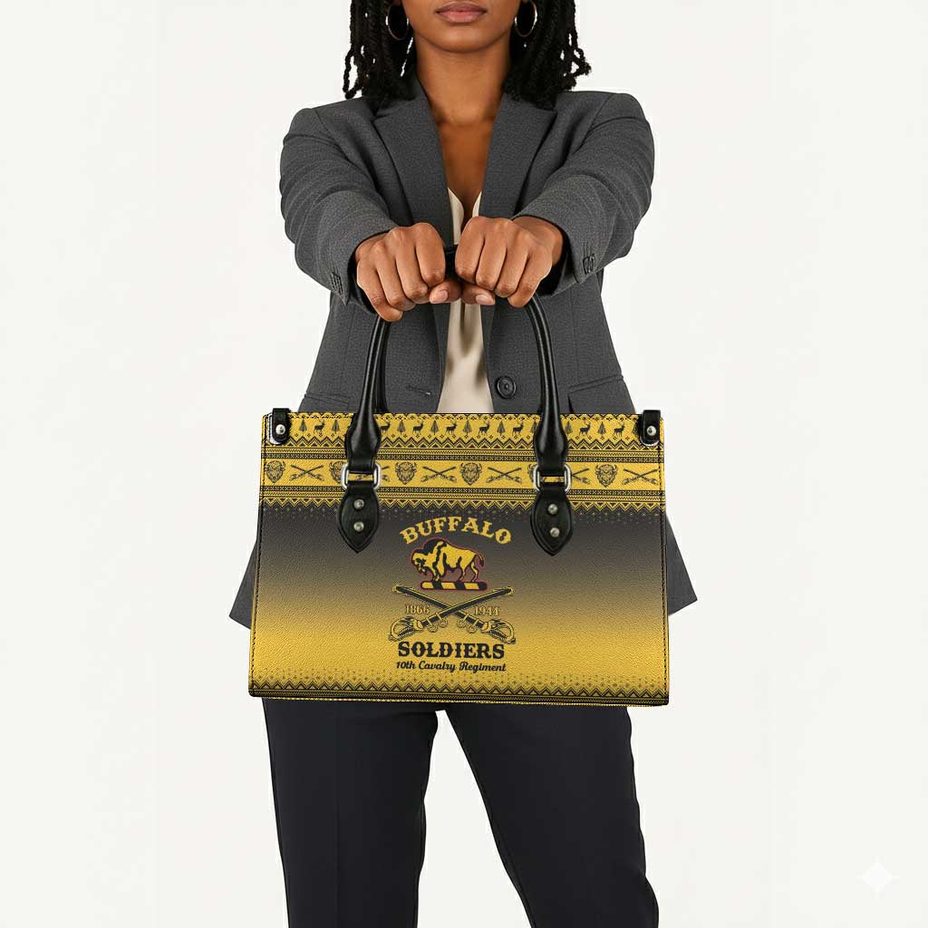 Buffalo Soldiers Christmas Leather Bag 10th Cavalry Regiment