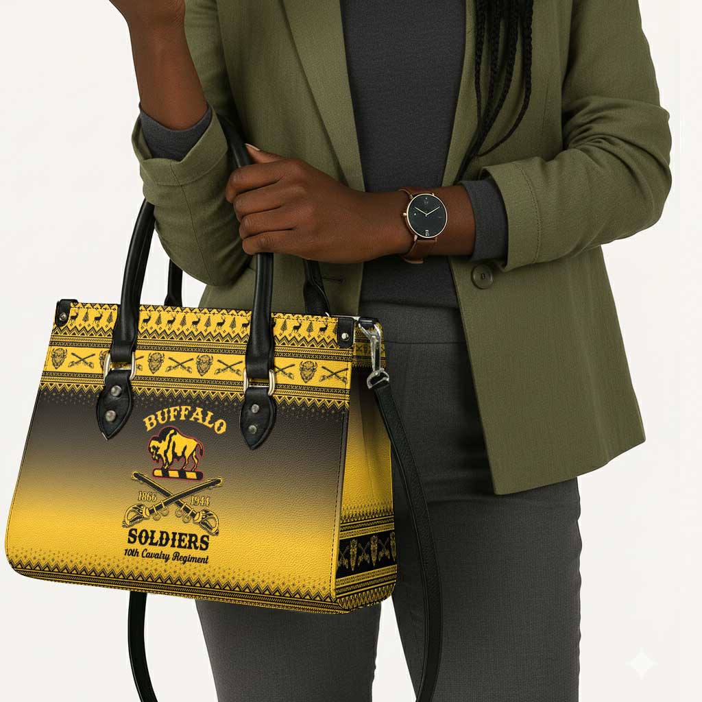 Buffalo Soldiers Christmas Leather Bag 10th Cavalry Regiment