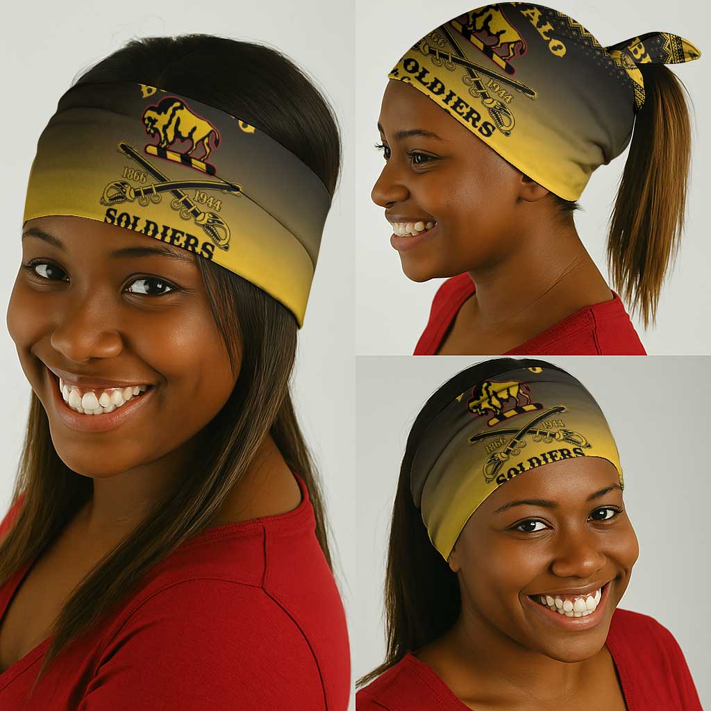 Afro Christmas Buffalo Soldiers Neck Gaiter 10th Cavalry Regiment - African Pride