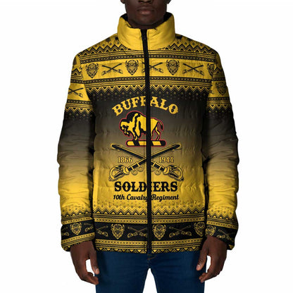Buffalo Soldiers Christmas Padded Jacket 10th Cavalry Regiment