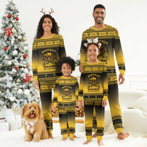 Afro Christmas Buffalo Soldiers Christmas Pajama Set 10th Cavalry Regiment - African Pride