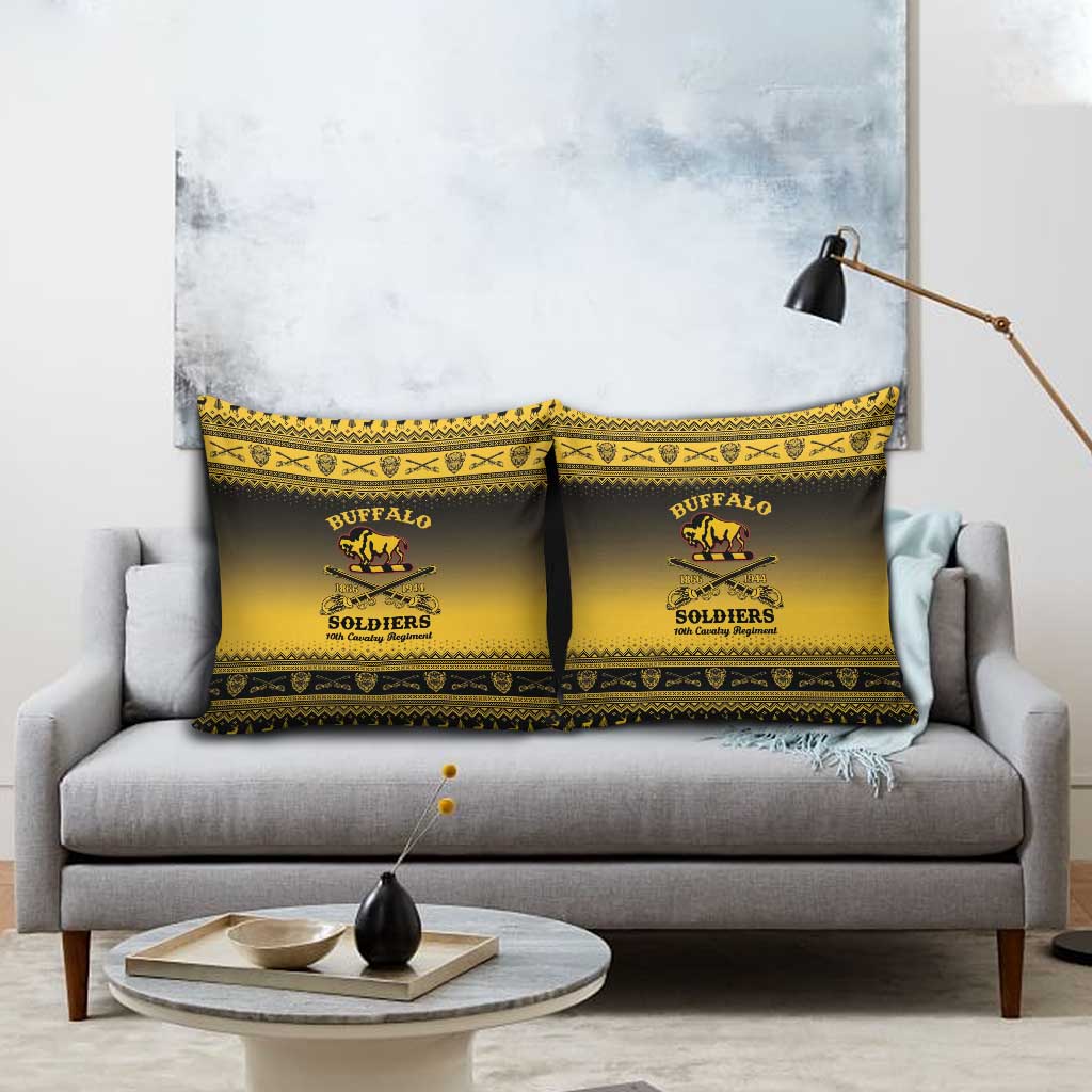 Buffalo Soldiers Christmas Pillow Cover 10th Cavalry Regiment