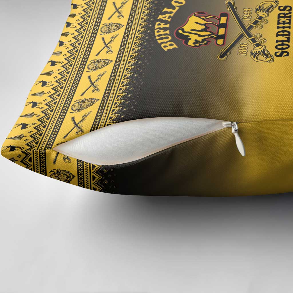 Buffalo Soldiers Christmas Pillow Cover 10th Cavalry Regiment