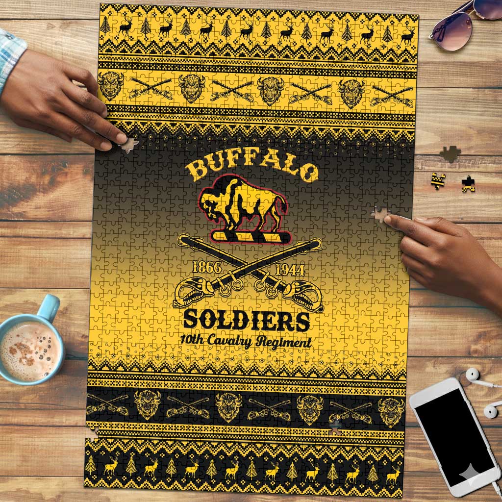 Buffalo Soldiers Christmas Puzzle 10th Cavalry Regiment