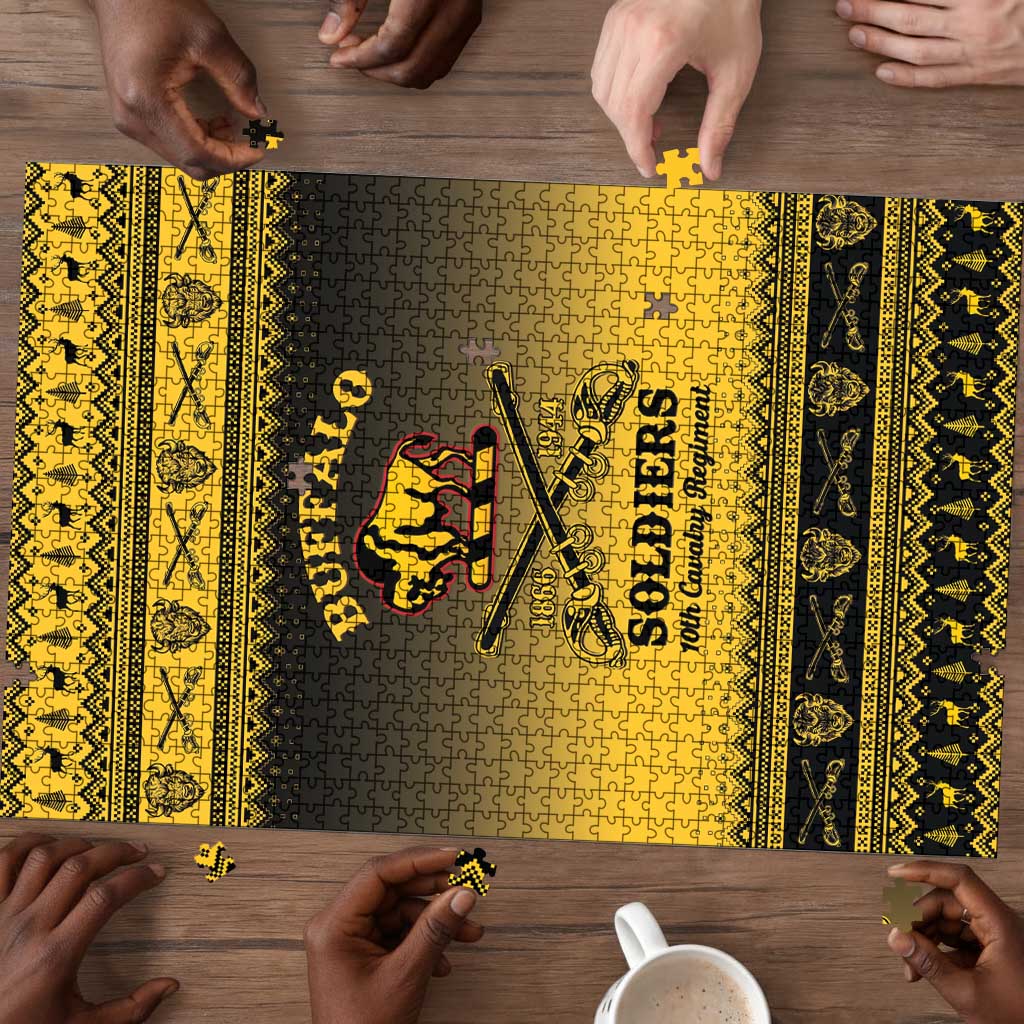 Buffalo Soldiers Christmas Puzzle 10th Cavalry Regiment