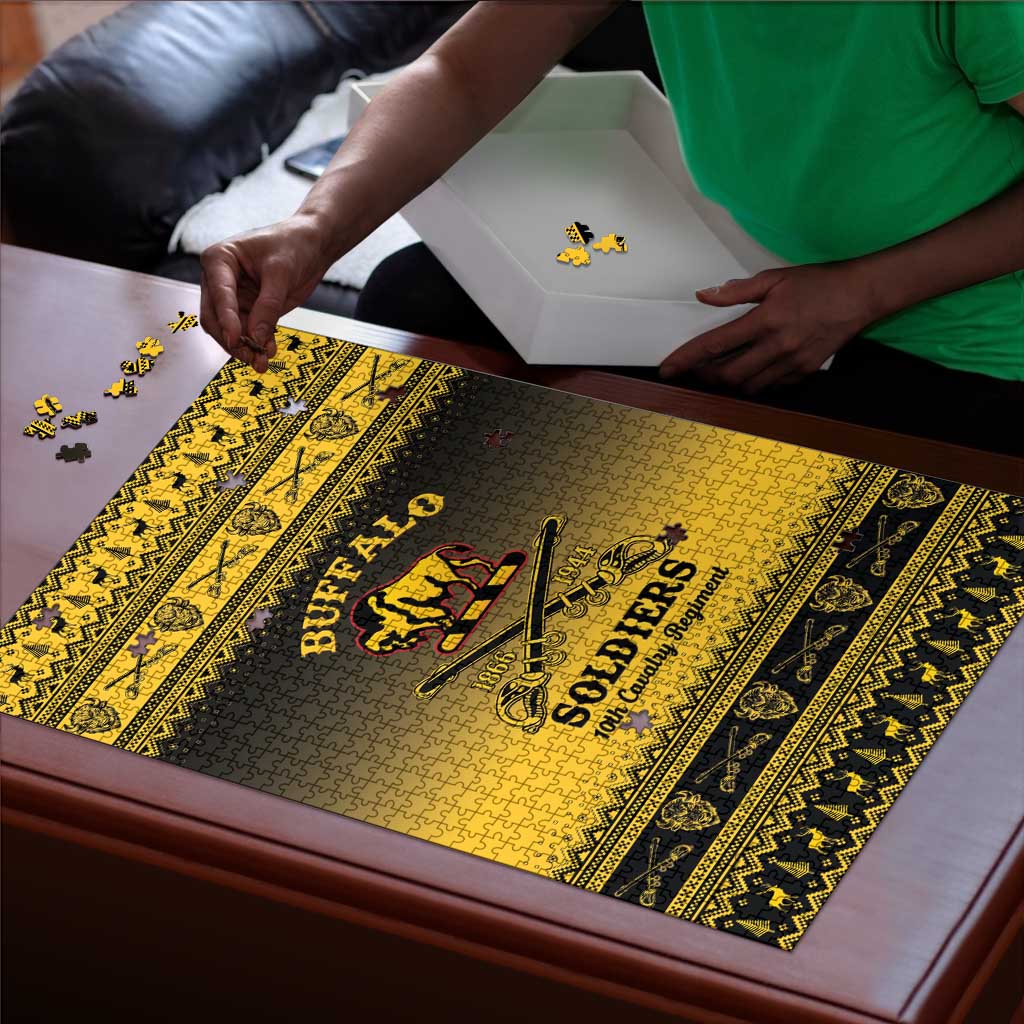 Buffalo Soldiers Christmas Puzzle 10th Cavalry Regiment
