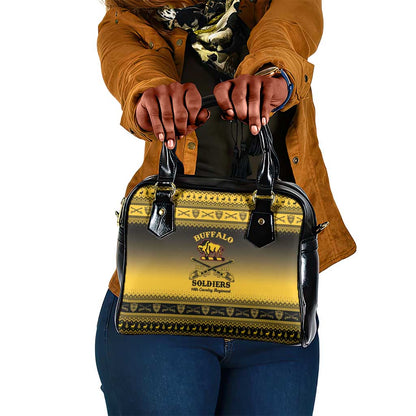 Afro Christmas Buffalo Soldiers Shoulder Handbag 10th Cavalry Regiment - African Pride