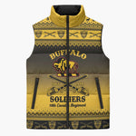 Buffalo Soldiers Christmas Sleeveless Puffer Jacket 10th Cavalry Regiment