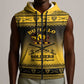 Afro Christmas Buffalo Soldiers Sleeveless Zip Hoodie 10th Cavalry Regiment - African Pride