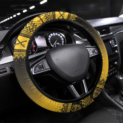 Afro Christmas Buffalo Soldiers Steering Wheel Cover 10th Cavalry Regiment - African Pride