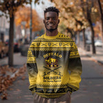 Afro Christmas Buffalo Soldiers Sweatshirt 10th Cavalry Regiment - African Pride