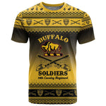 Afro Christmas Buffalo Soldiers T shirt 10th Cavalry Regiment - African Pride