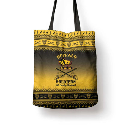 Buffalo Soldiers Christmas Tote Bag 10th Cavalry Regiment