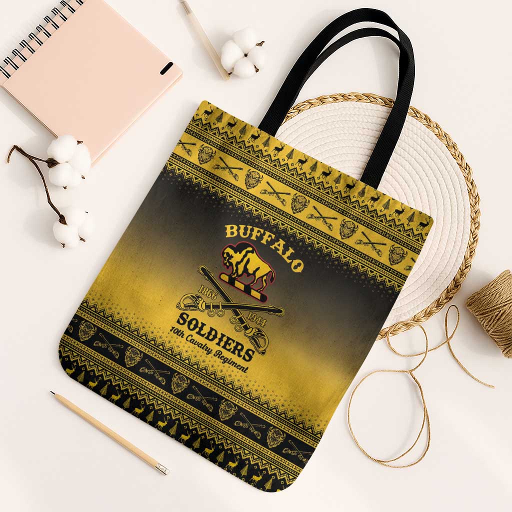 Buffalo Soldiers Christmas Tote Bag 10th Cavalry Regiment