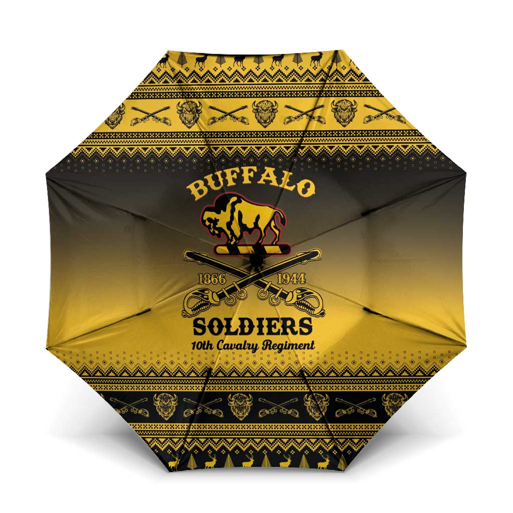 Buffalo Soldiers Christmas Umbrella 10th Cavalry Regiment