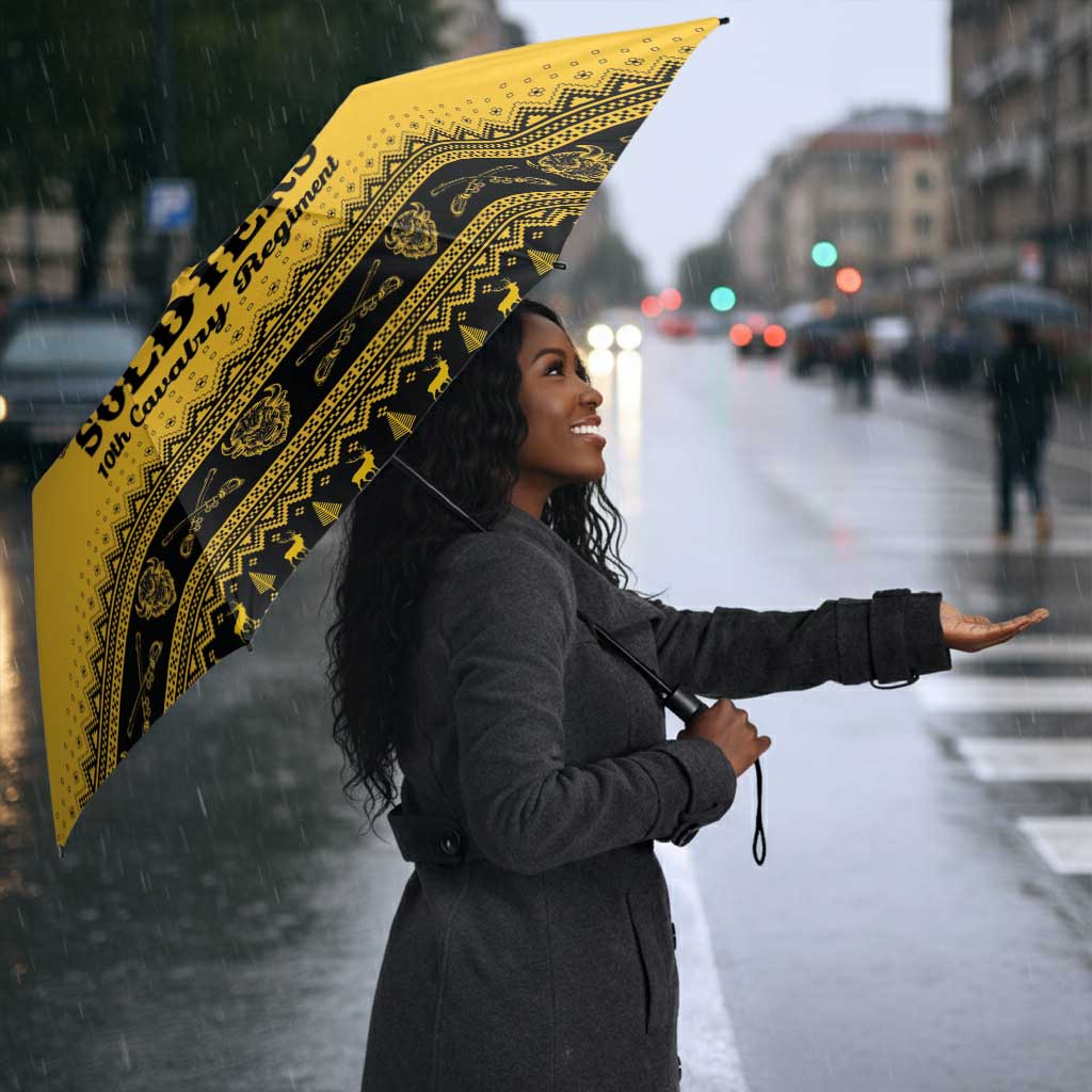 Buffalo Soldiers Christmas Umbrella 10th Cavalry Regiment