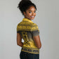 Afro Christmas Buffalo Soldiers Women Polo Shirt 10th Cavalry Regiment - African Pride
