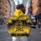 Afro Christmas Buffalo Soldiers Zip Hoodie 10th Cavalry Regiment - African Pride