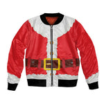 Black Santa Costume Bomber Jacket Christmas Holiday Cosplay - African Pride