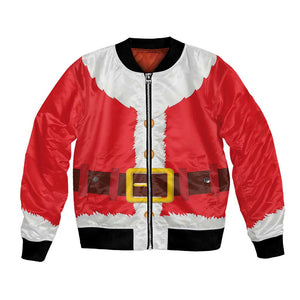 Black Santa Costume Bomber Jacket Christmas Holiday Cosplay - African Pride