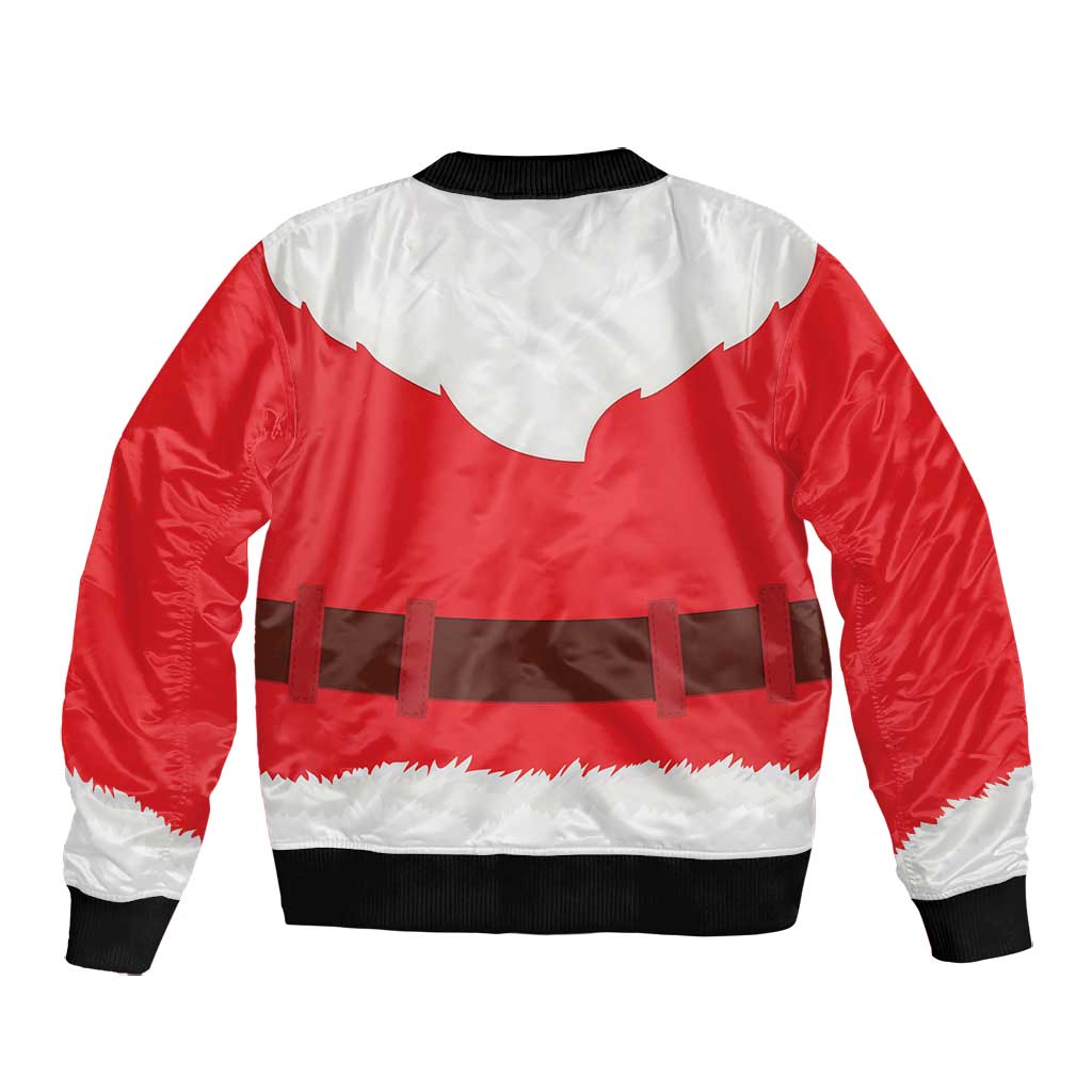 Black Santa Costume Bomber Jacket Christmas Holiday Cosplay - African Pride