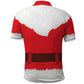 Black Santa Costume Polo Shirt Christmas Holiday Cosplay - African Pride