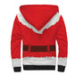 Black Santa Costume Sherpa Hoodie Christmas Holiday Cosplay - African Pride