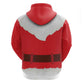 Black Santa Costume Zip Hoodie Christmas Holiday Cosplay - African Pride