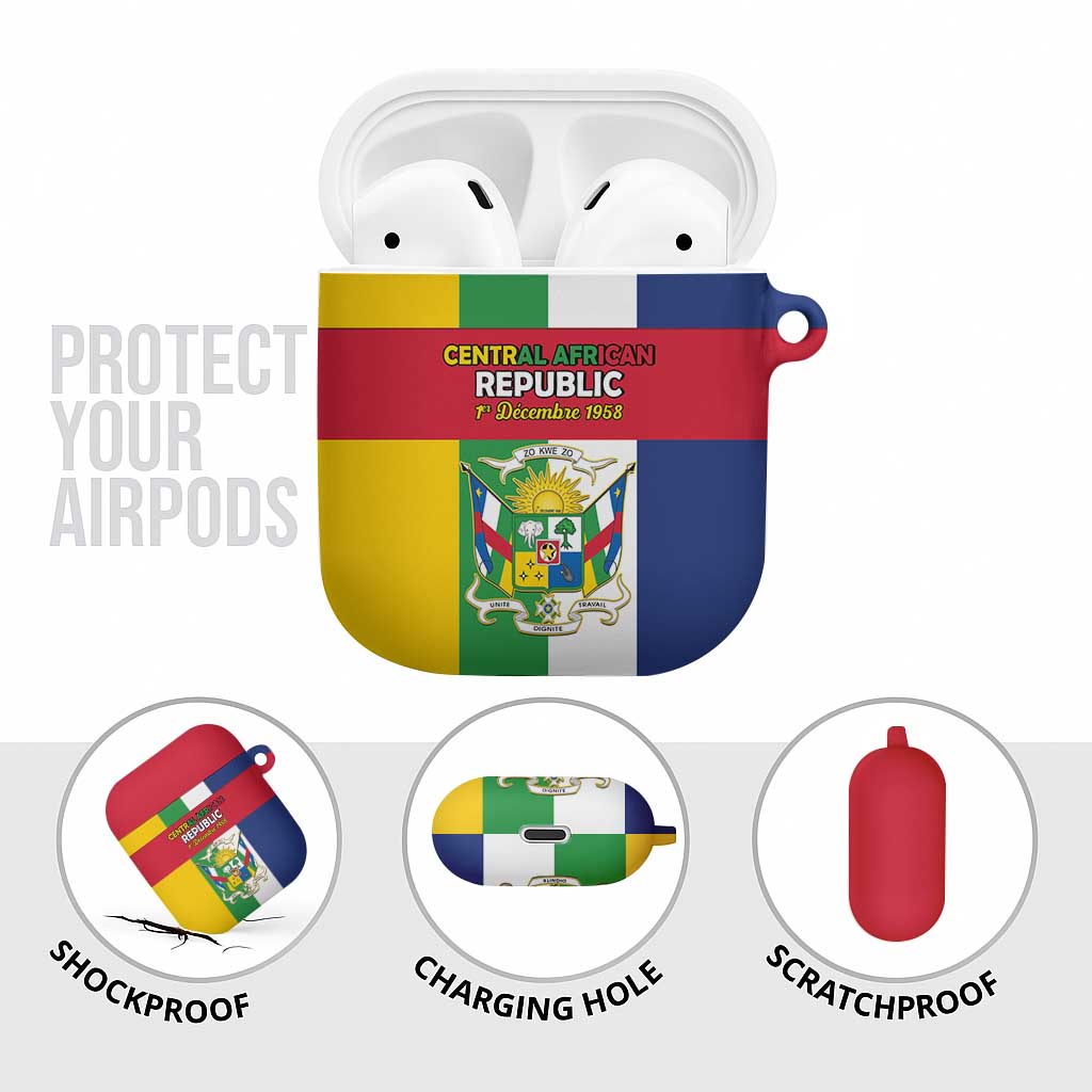 Central African Republic AirPods Case Happy Republic Day