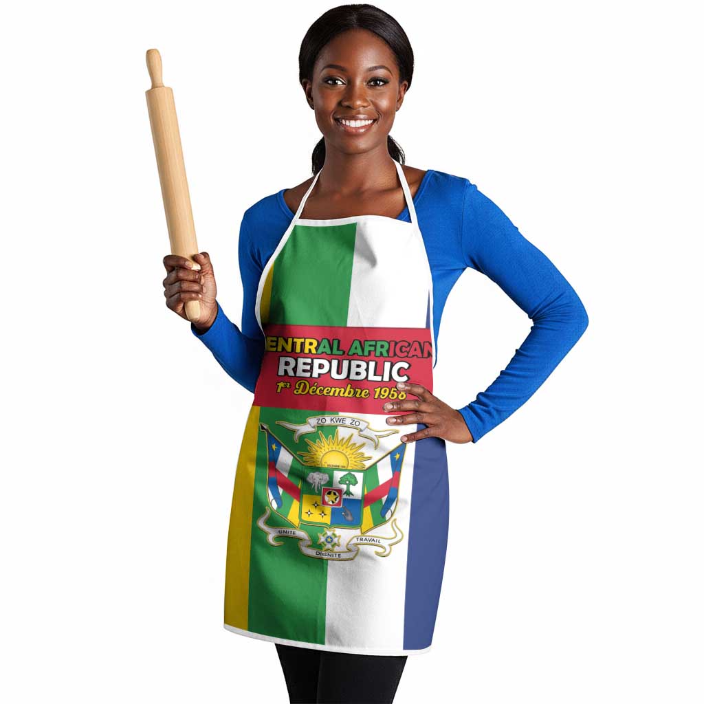 Central African Republic Apron Happy Republic Day