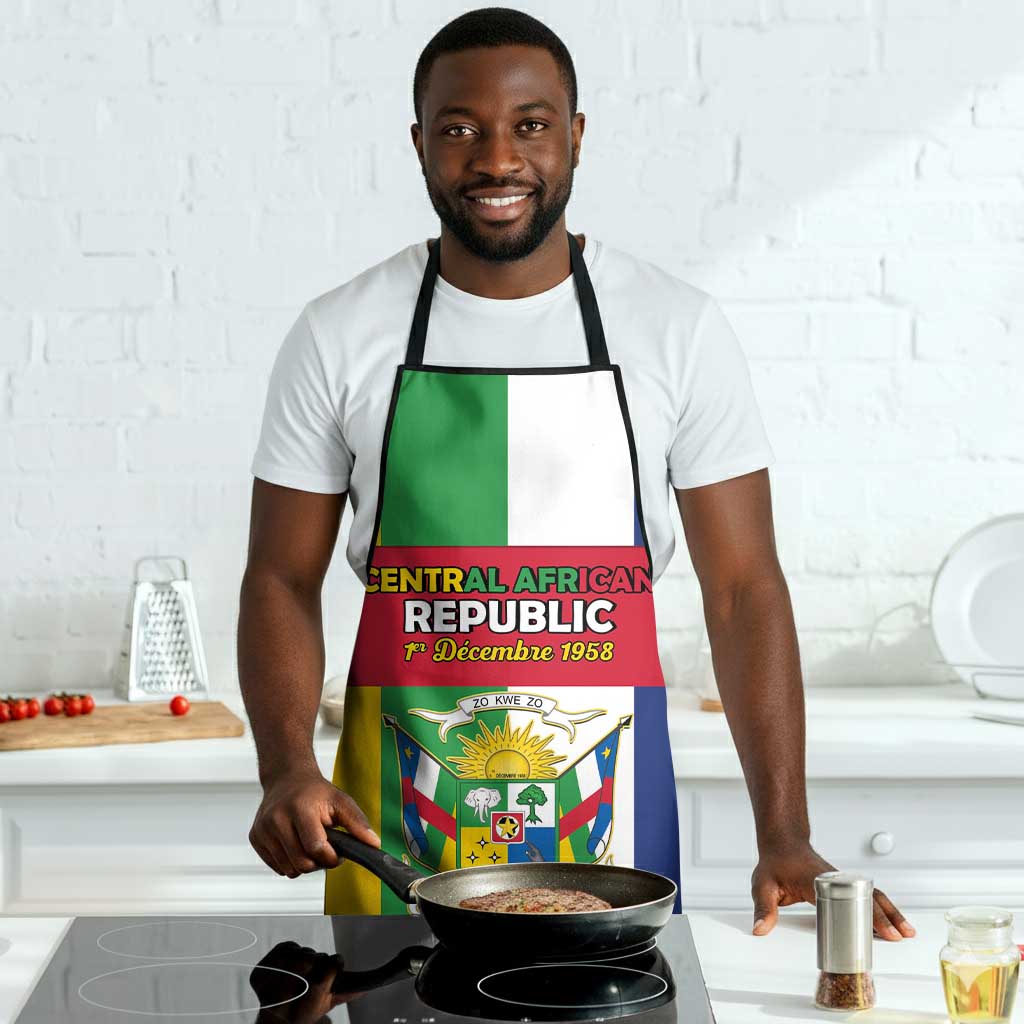 Central African Republic Apron Happy Republic Day