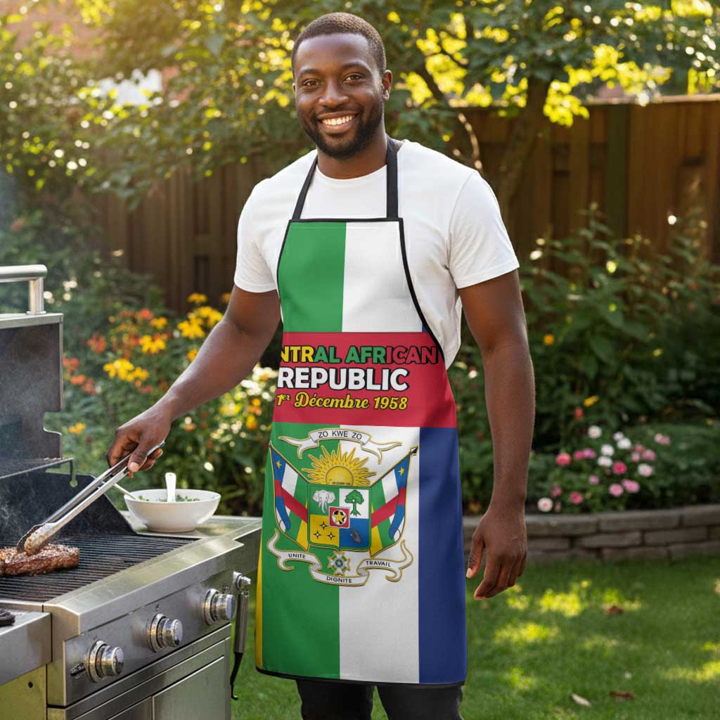 Central African Republic Apron Happy Republic Day