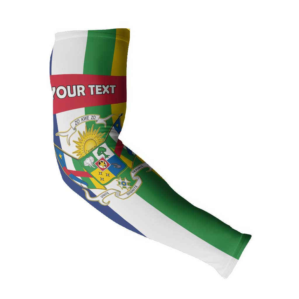 Personalized Central African Republic Arm Sleeves Happy Republic Day