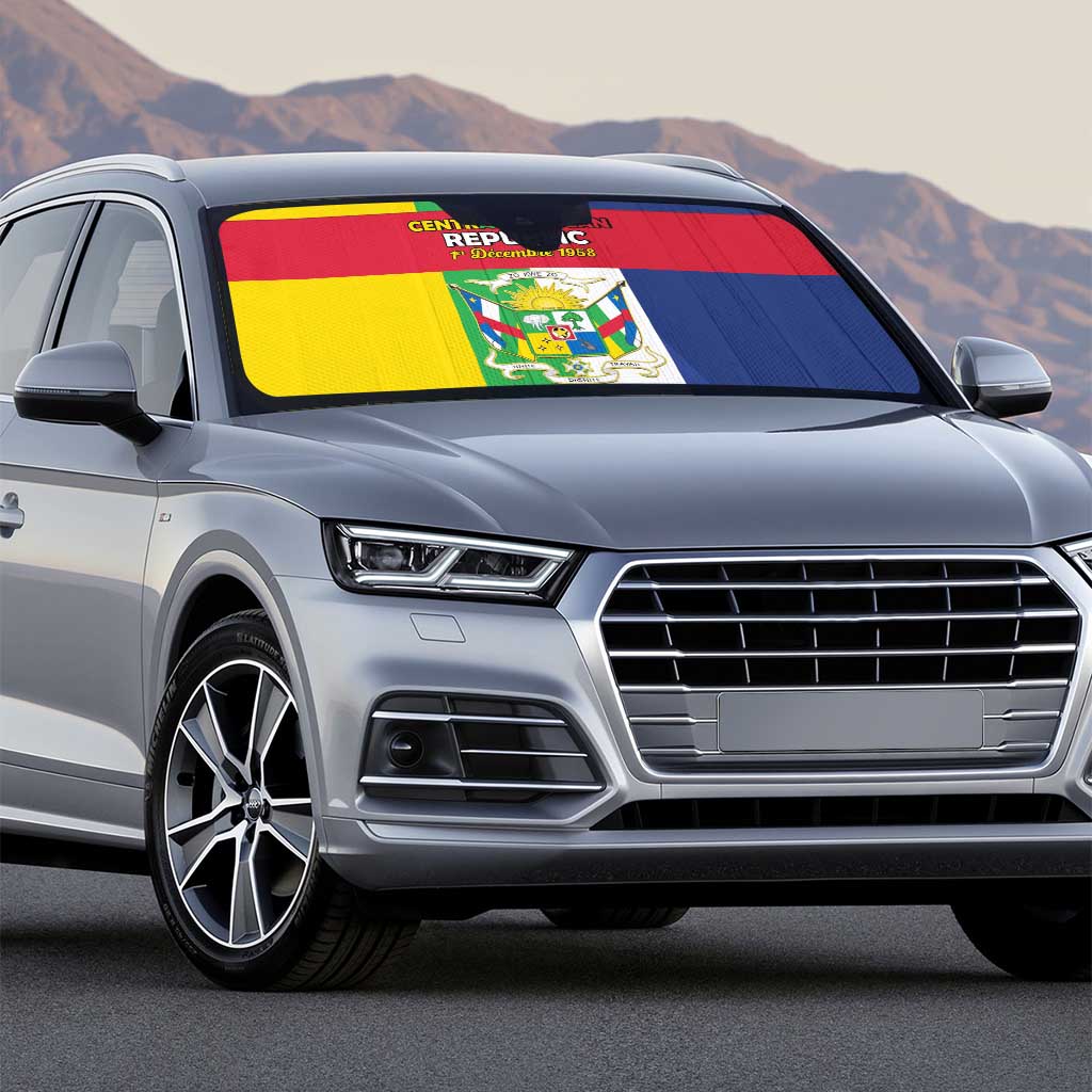 Central African Republic Auto Sun Shade Happy Republic Day