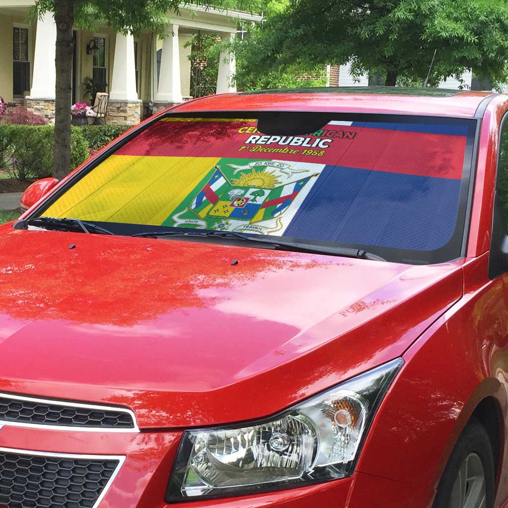 Central African Republic Auto Sun Shade Happy Republic Day