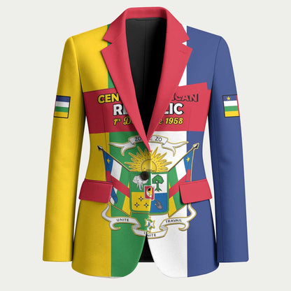 Personalized Central African Republic Blazer Happy Republic Day