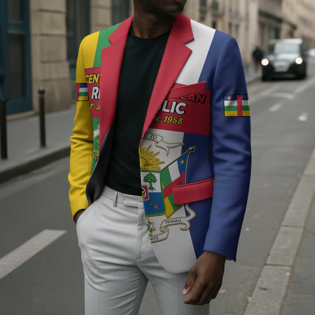 Personalized Central African Republic Blazer Happy Republic Day