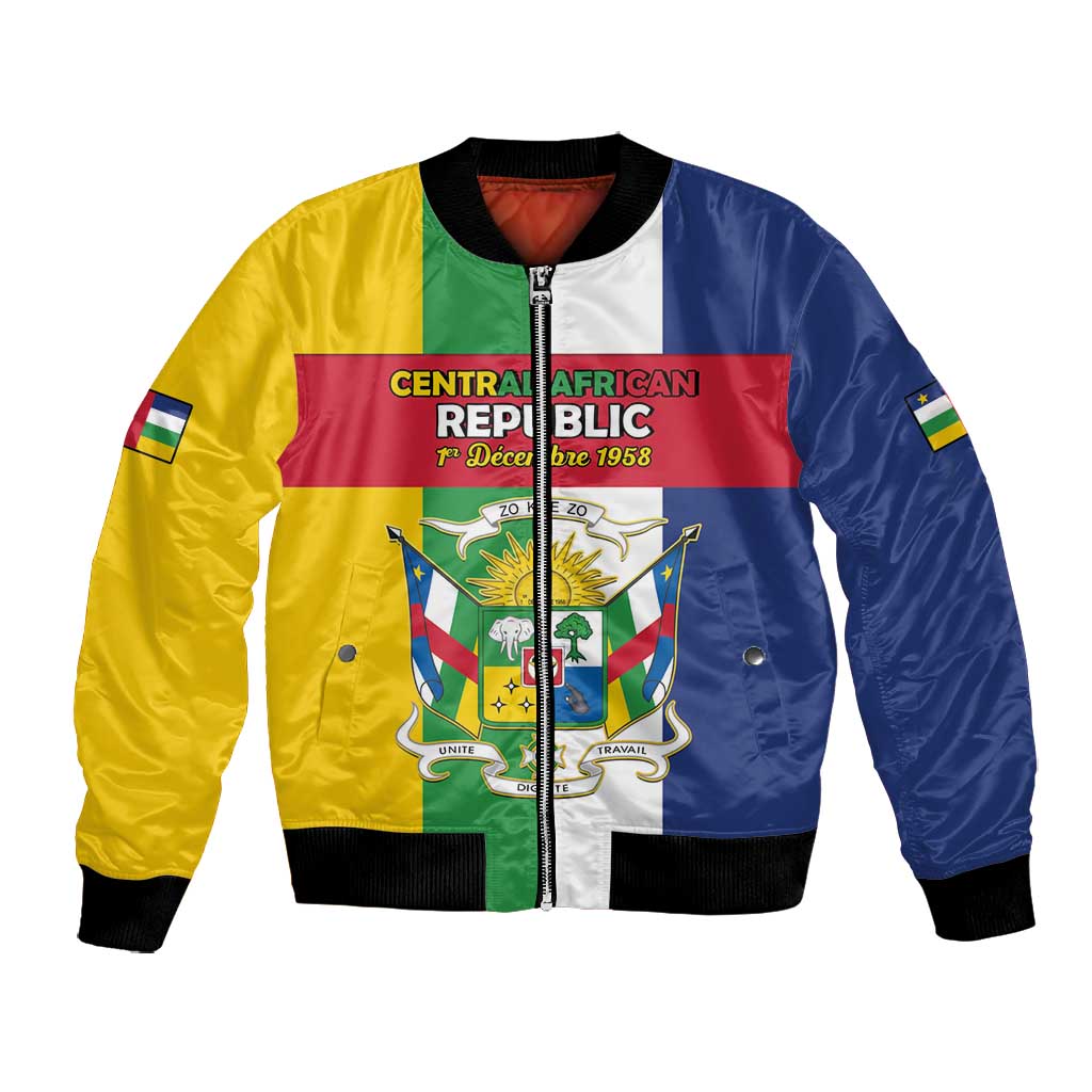 Personalized CAR Republic Day Bomber Jacket Zo Kwe Zo - African Pride