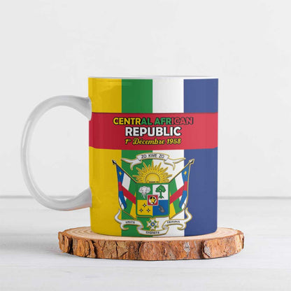 Personalized Central African Republic Ceramic Mug Happy Republic Day
