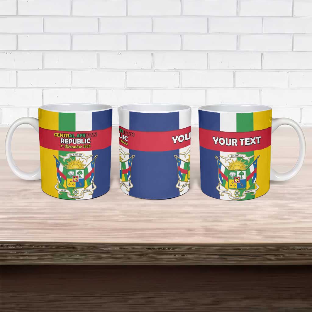 Personalized Central African Republic Ceramic Mug Happy Republic Day