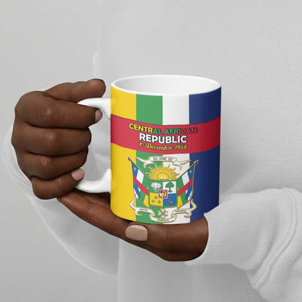 Personalized Central African Republic Ceramic Mug Happy Republic Day