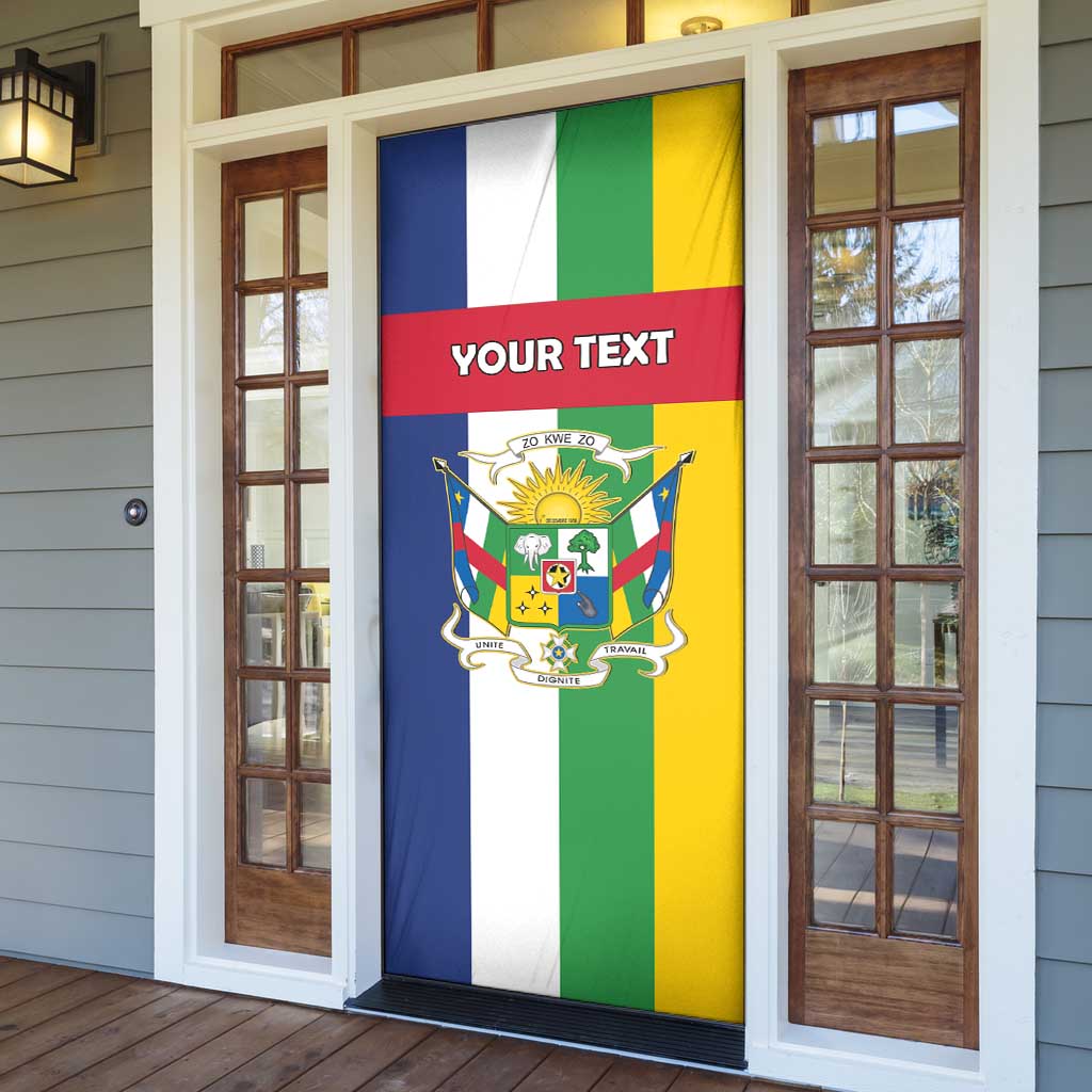 Personalized Central African Republic Door Cover Happy Republic Day