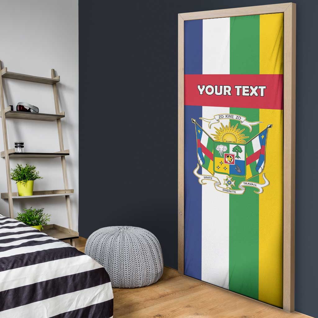 Personalized Central African Republic Door Cover Happy Republic Day