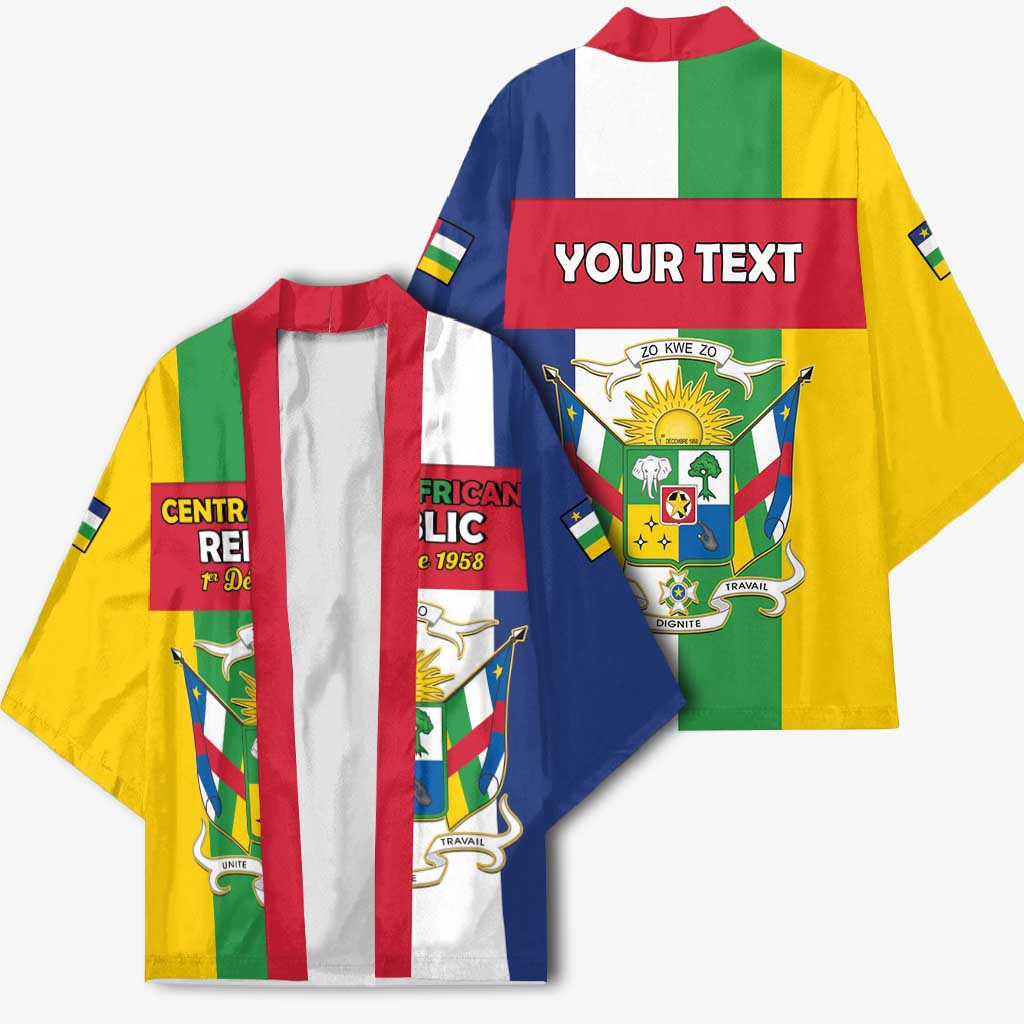 Personalized Central African Republic Kimono Happy Republic Day