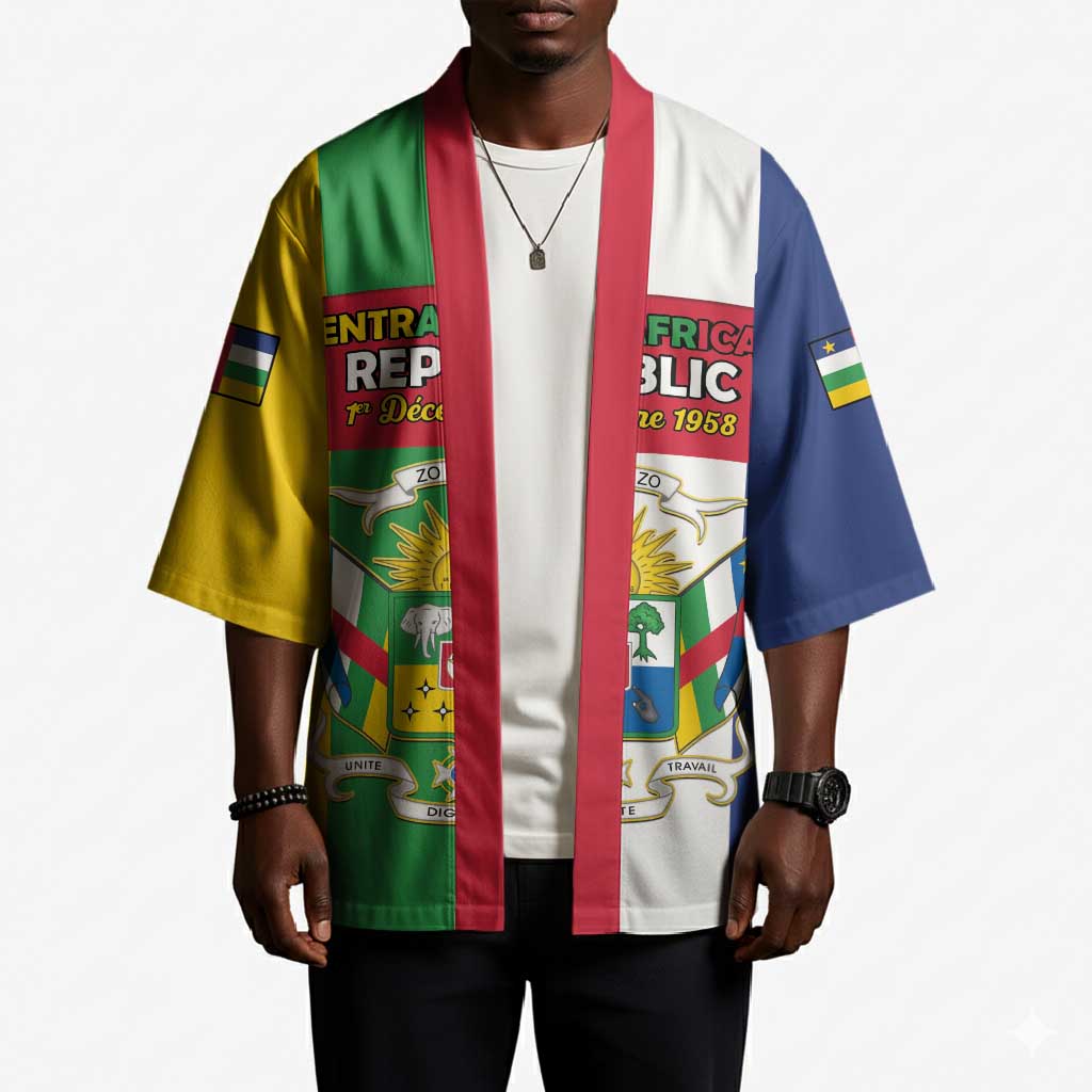 Personalized Central African Republic Kimono Happy Republic Day