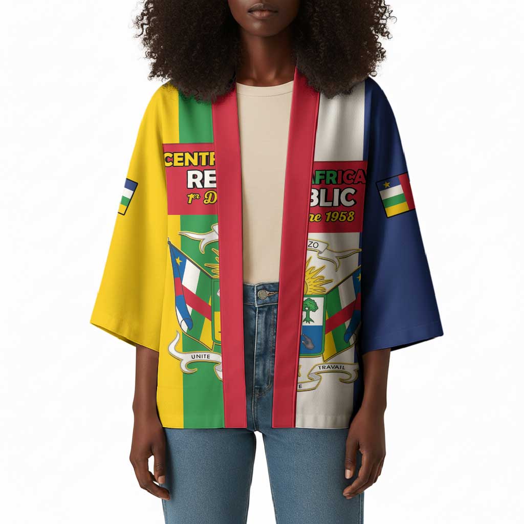 Personalized Central African Republic Kimono Happy Republic Day