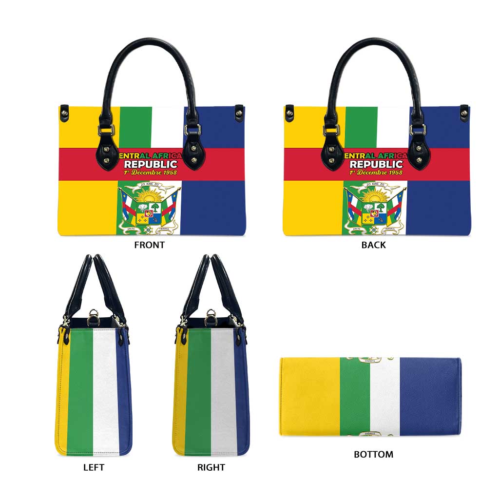 Central African Republic Leather Bag Happy Republic Day