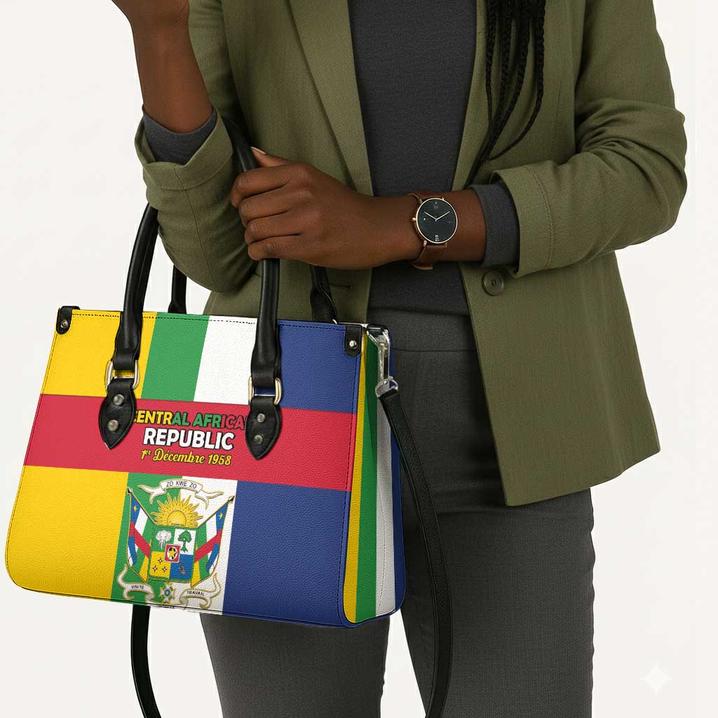 Central African Republic Leather Bag Happy Republic Day
