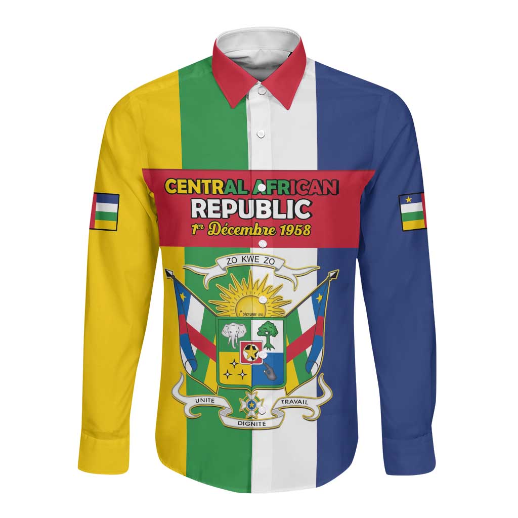 Personalized CAR Republic Day Long Sleeve Button Shirt Zo Kwe Zo - African Pride