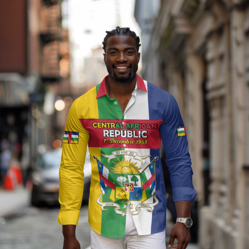 Personalized CAR Republic Day Long Sleeve Button Shirt Zo Kwe Zo - African Pride